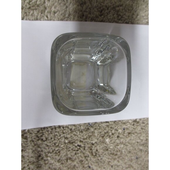 Harley-Davidson Square Glass Shot Glass With Orange & Black Logo - Picture 2 of 3